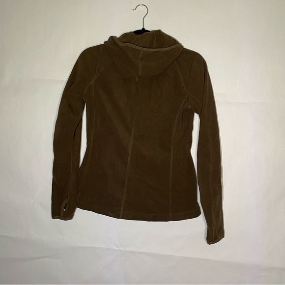 NORTH FACE TKA 100 Brown Zip Up Fleece Jacket hoodie small - Picture 3 of 6